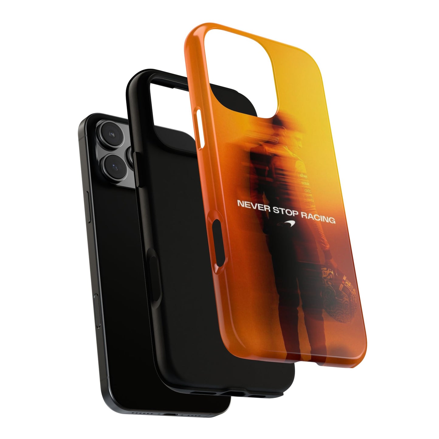 Lando Norris 'Never Stop Racing' Phone Case