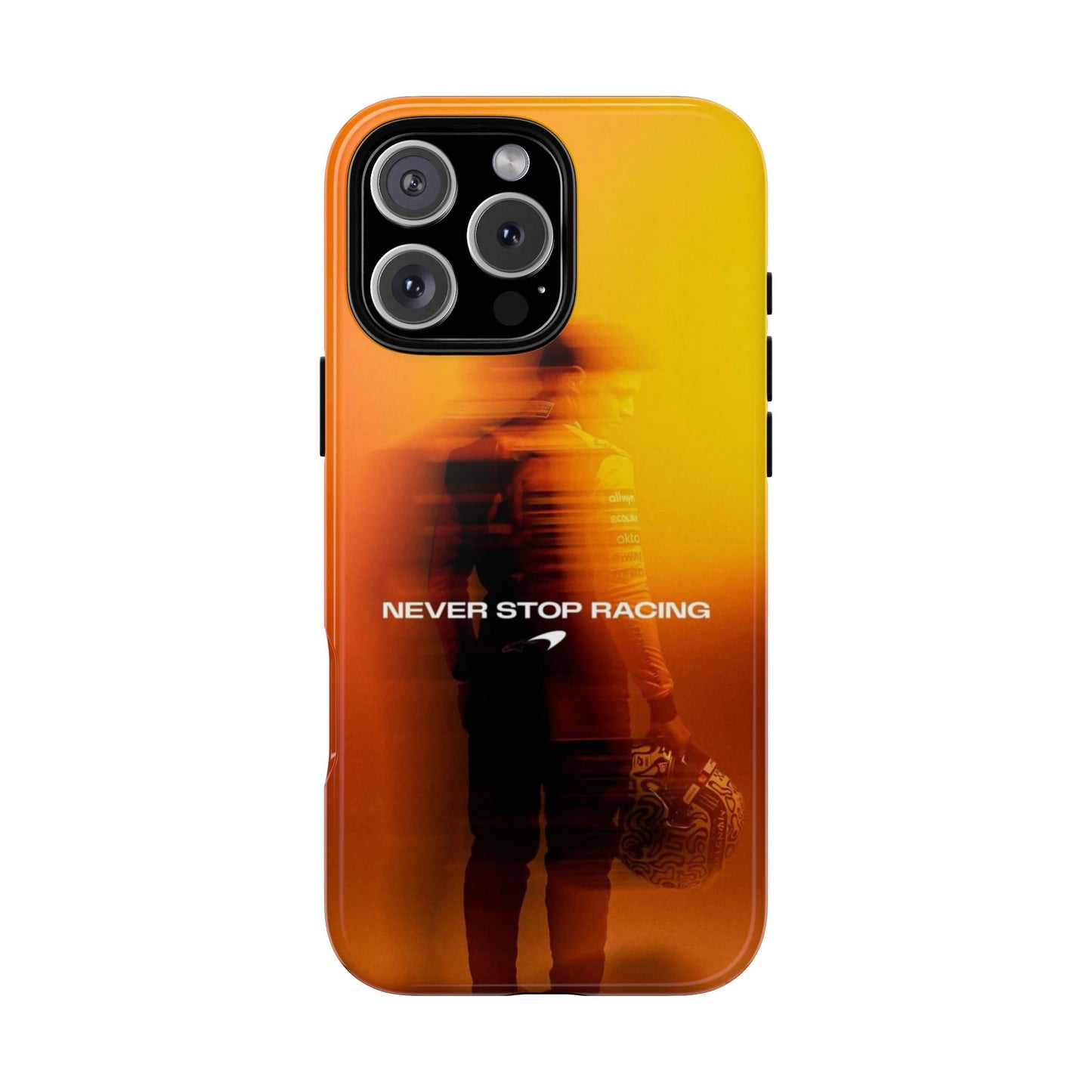 Lando Norris 'Never Stop Racing' Phone Case